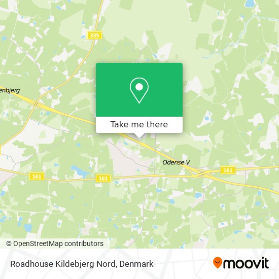 Roadhouse Kildebjerg Nord map