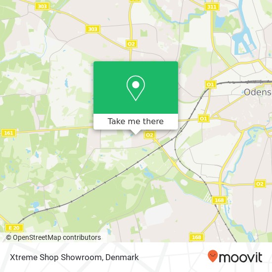 Xtreme Shop Showroom, Valhalsvej 19 5200 Odense V map