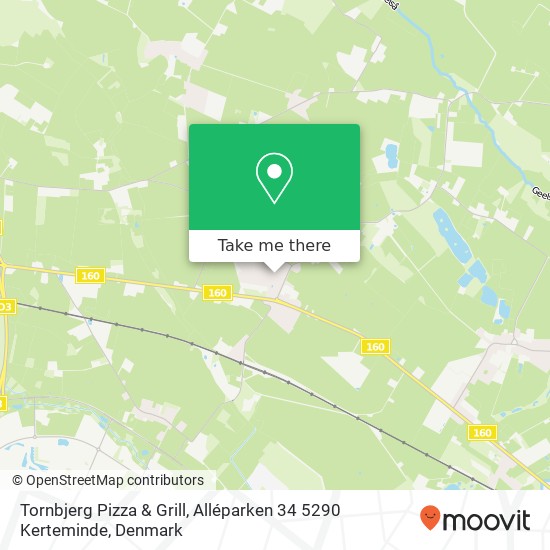 Tornbjerg Pizza & Grill, Alléparken 34 5290 Kerteminde map