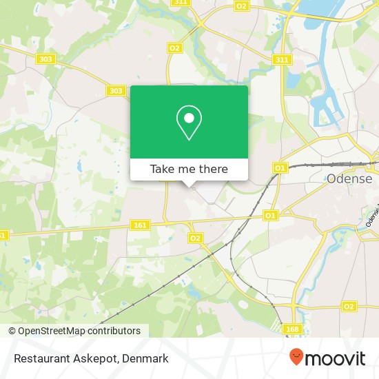 Restaurant Askepot, Højstrupvej 18 5200 Odense V map