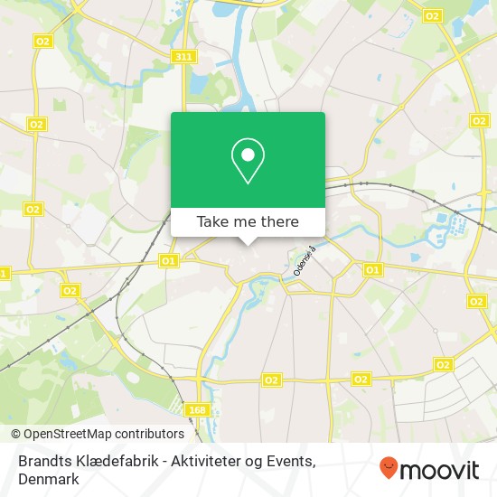 Brandts Klædefabrik - Aktiviteter og Events map