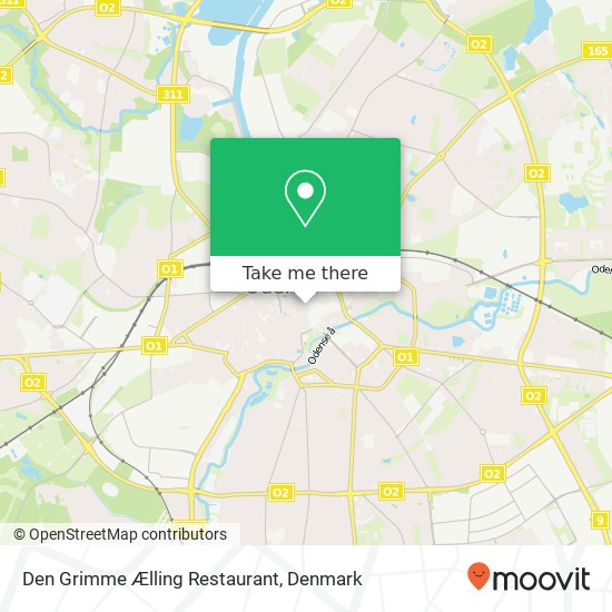 Den Grimme Ælling Restaurant, Hans Jensens Stræde 1 5000 Odense C map