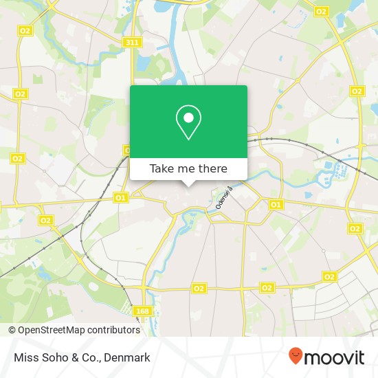 Miss Soho & Co., Kongensgade 17 5000 Odense C map