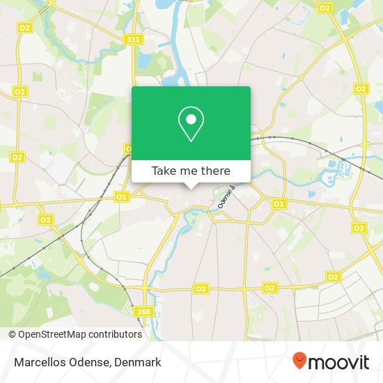 Marcellos Odense, Kongensgade 10 5000 Odense C map