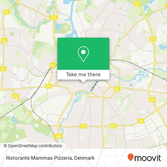 Ristorante Mammas Pizzeria, Klaregade 4 5000 Odense C map