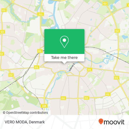 VERO MODA, Vestergade 32 5000 Odense C map