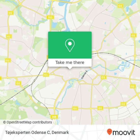 Tøjeksperten Odense C, Kongensgade 34 5000 Odense C map