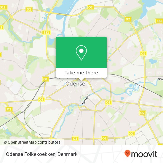 Odense Folkekoekken, Nørregade 60 5000 Odense C map