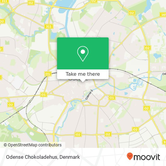 Odense Chokoladehus, Nørregade 32 5000 Odense C map