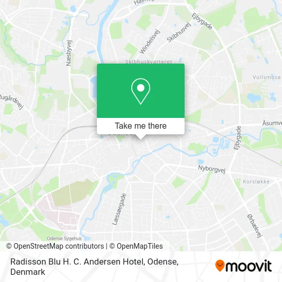 Radisson Blu H. C. Andersen Hotel, Odense map