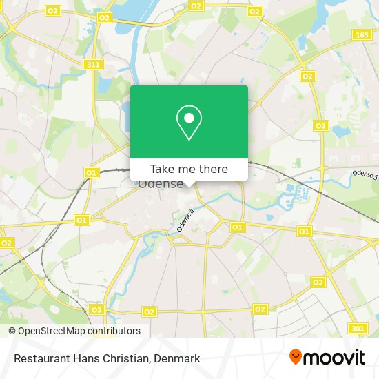 Restaurant Hans Christian map