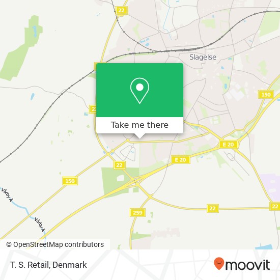 T. S. Retail, Tunøvej 5 4200 Slagelse map