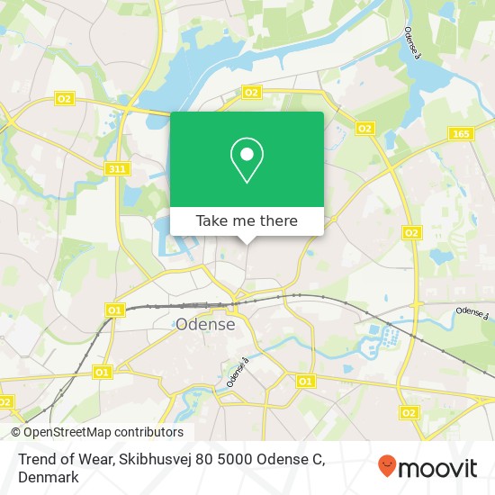 Trend of Wear, Skibhusvej 80 5000 Odense C map