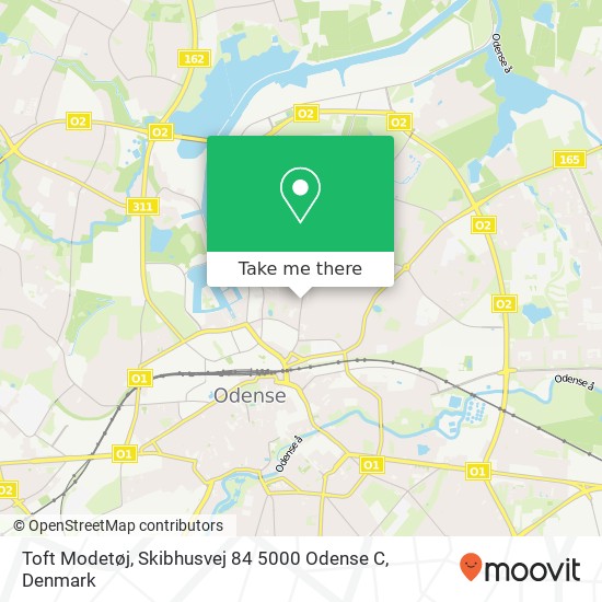 Toft Modetøj, Skibhusvej 84 5000 Odense C map