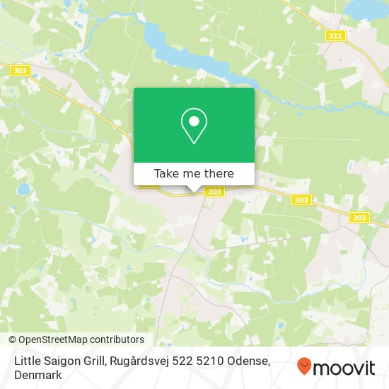 Little Saigon Grill, Rugårdsvej 522 5210 Odense map
