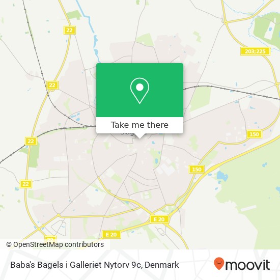 Baba's Bagels i Galleriet Nytorv 9c, Nytorv 9 4200 Slagelse map