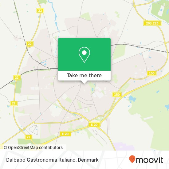 Dalbabo Gastronomia Italiano, Klingeberg 8 4200 Slagelse map