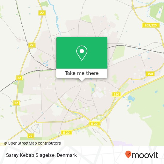 Saray Kebab Slagelse, Rosengade 5 4200 Slagelse map