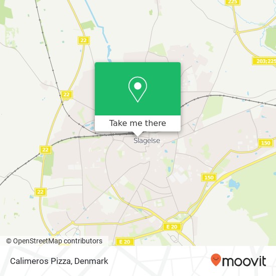 Calimeros Pizza, Sanct Mikkelsgade 25A 4200 Slagelse map