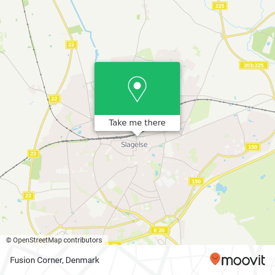 Fusion Corner, Jernbanegade 28 4200 Slagelse map