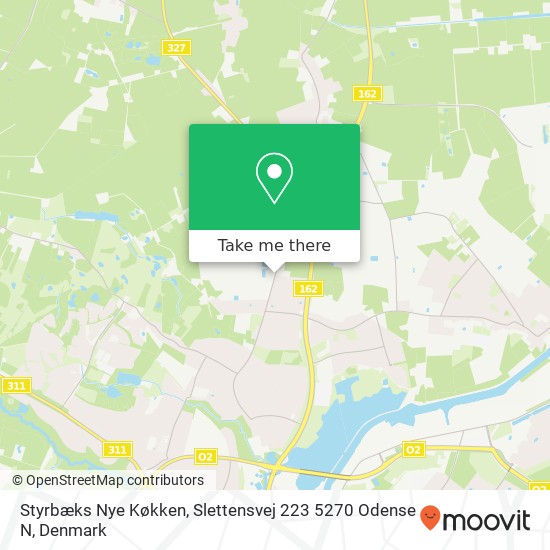 Styrbæks Nye Køkken, Slettensvej 223 5270 Odense N map