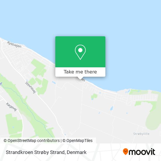 Strandkroen Strøby Strand map