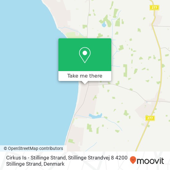 Cirkus Is - Stillinge Strand, Stillinge Strandvej 8 4200 Stillinge Strand map