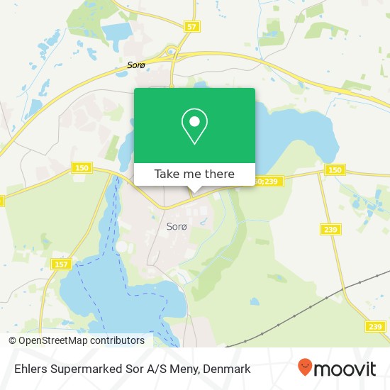 Ehlers Supermarked Sor A / S Meny, Ringstedvej 35 4180 Sorø map