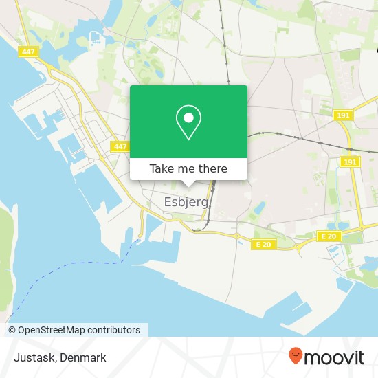 Justask, Torvegade 31 6700 Esbjerg map