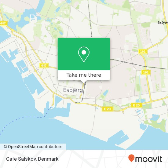 Cafe Salskov, Jernbanegade 35 6700 Esbjerg map