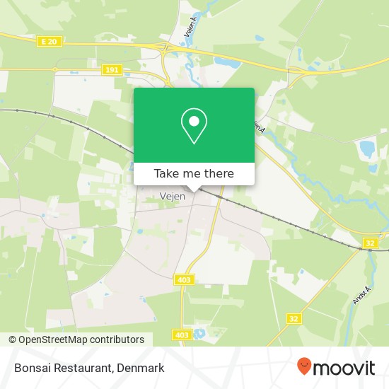 Bonsai Restaurant, Søndergade 16 6600 Vejen map