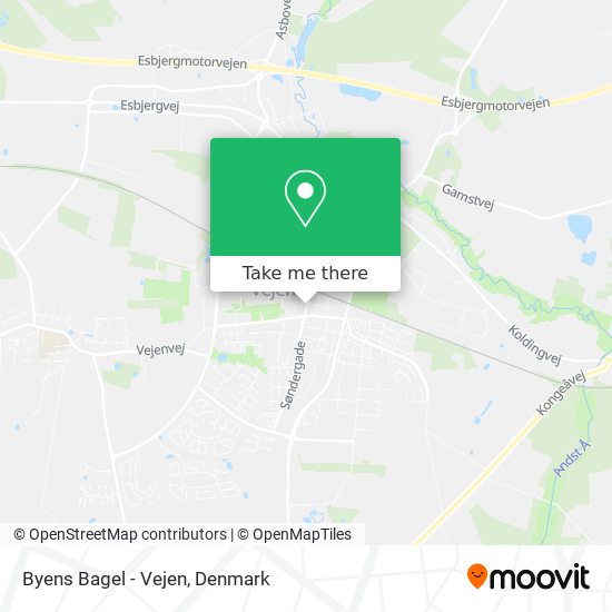 Byens Bagel - Vejen map