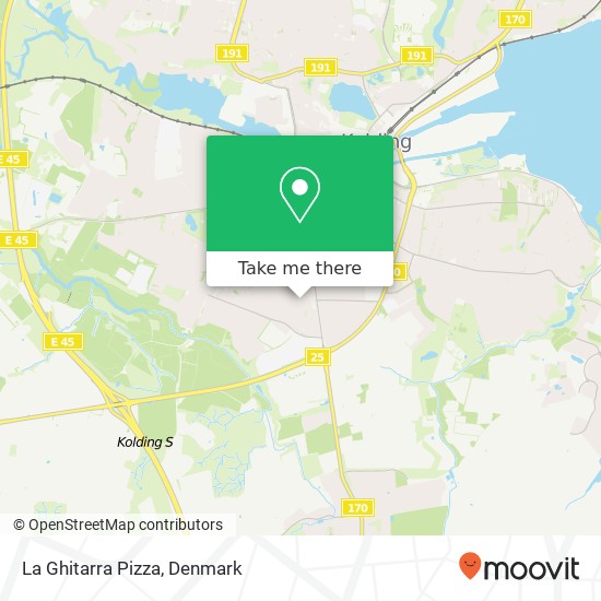 La Ghitarra Pizza, Enev. Sørensens Vej 16 6000 Kolding map