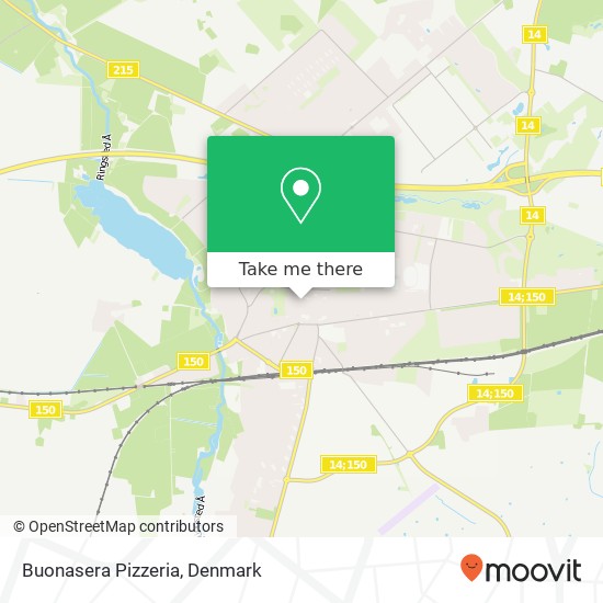 Buonasera Pizzeria, Sanct Hansgade 11 4100 Ringsted map