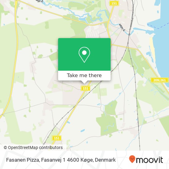 Fasanen Pizza, Fasanvej 1 4600 Køge map