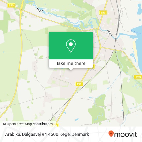 Arabika, Dalgasvej 94 4600 Køge map