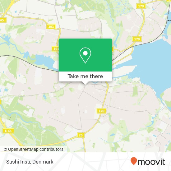 Sushi Insu, Haderslevvej 7 6000 Kolding map