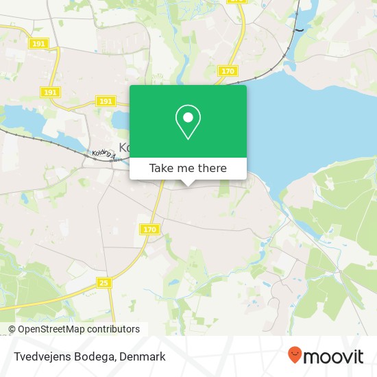 Tvedvejens Bodega, Tvedvej 44 6000 Kolding map