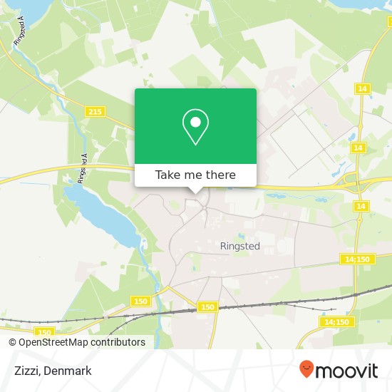 Zizzi, Klosterparks Alle 10 4100 Ringsted map