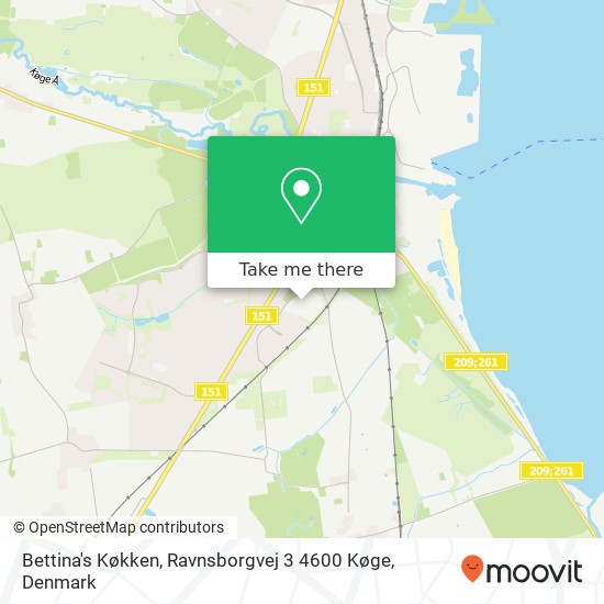 Bettina's Køkken, Ravnsborgvej 3 4600 Køge map