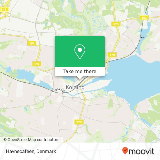 Havnecafeen, Mazantigade 3 6000 Kolding map