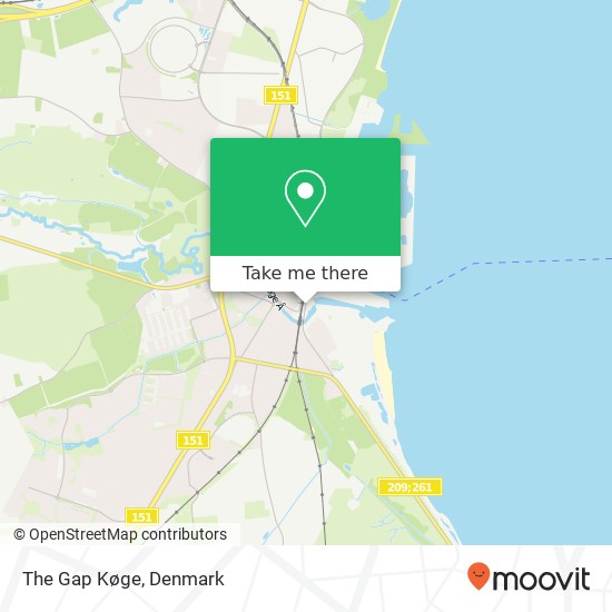 The Gap Køge map