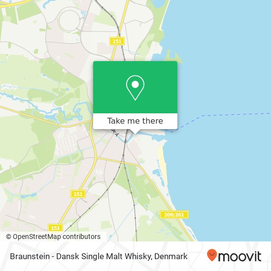 Braunstein - Dansk Single Malt Whisky map