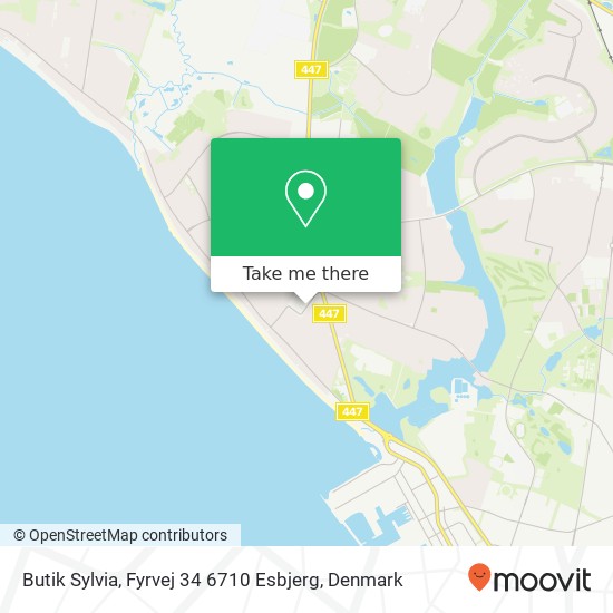 Butik Sylvia, Fyrvej 34 6710 Esbjerg map