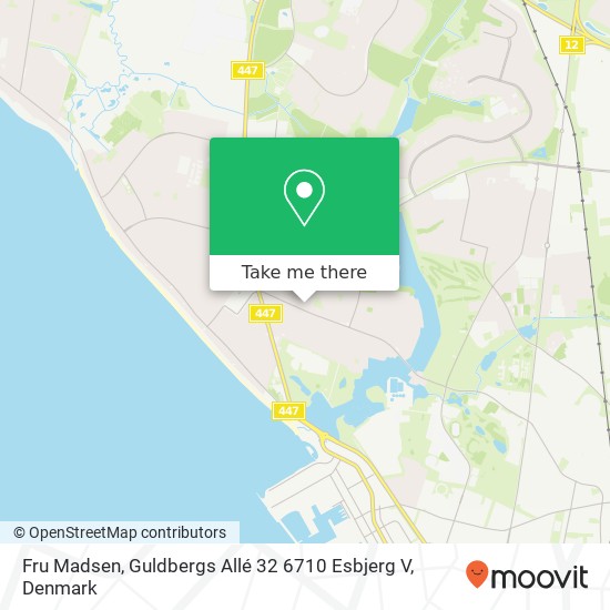 Fru Madsen, Guldbergs Allé 32 6710 Esbjerg V map