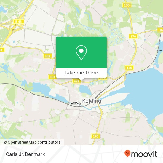 Carls Jr, Nordre Ringvej 6000 Kolding map