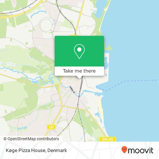 Køge Pizza House, Bjerggade 2 4600 Køge map