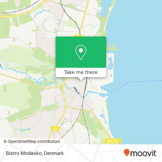 Bistro Modesko, Nørregade 22 4600 Køge map