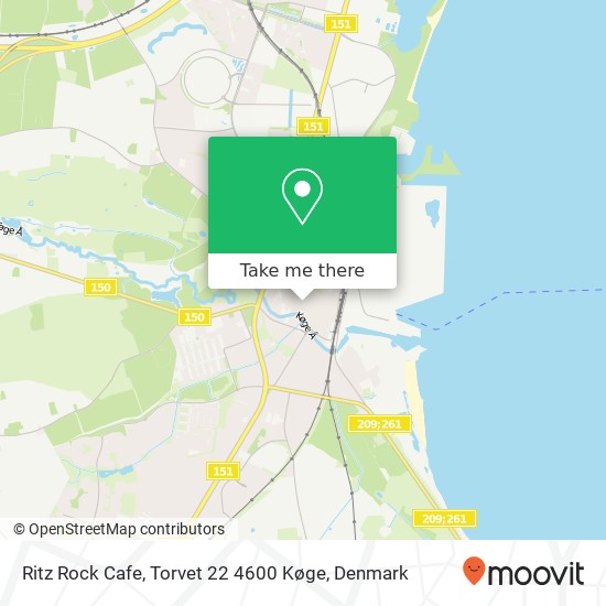 Ritz Rock Cafe, Torvet 22 4600 Køge map