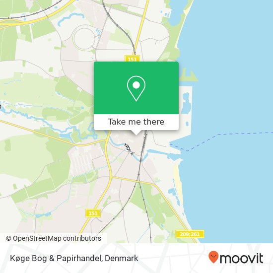 Køge Bog & Papirhandel map
